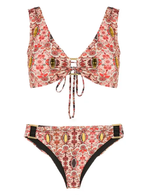 Bikini fleuri à col v - Amir Slama - Modalova