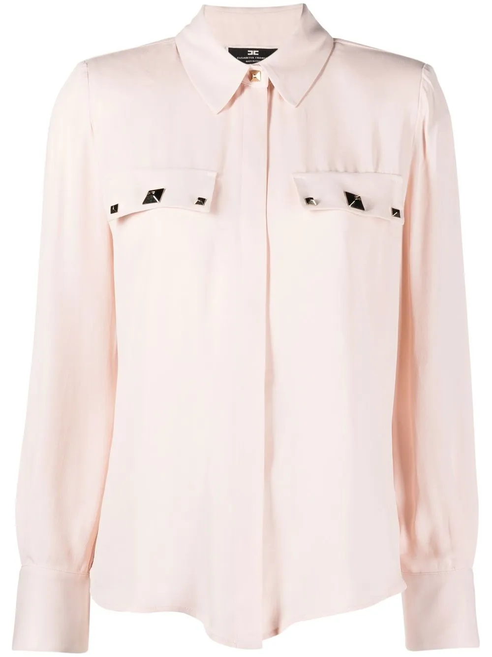 

Elisabetta Franchi camisa con apliques - Rosado