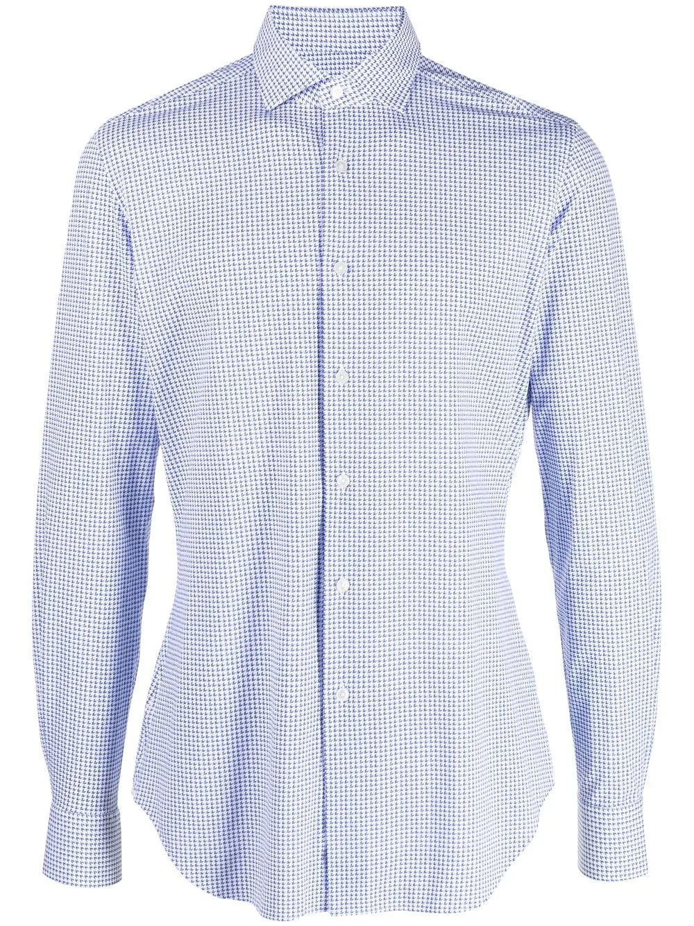 

Xacus camisa de vestir con motivo de cuadros - Azul