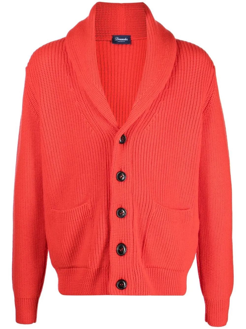 

Drumohr button-up knitted cardigan - Orange