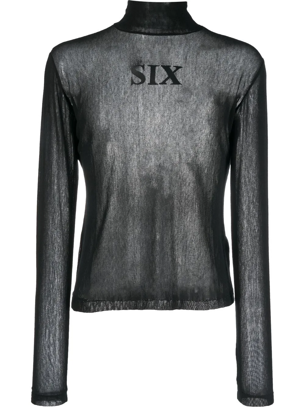 

MM6 Maison Margiela slogan-print long-sleeve top - Black