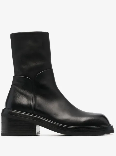 Marsèll botines con tacón cuadrado