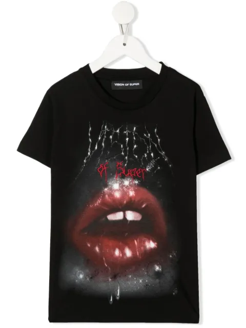 Vision Of Super Kids graphic logo-print T-shirt