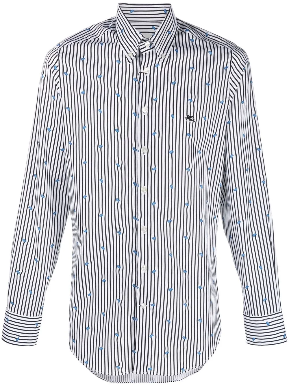 

ETRO camisa con estampado de cachemira - Blanco