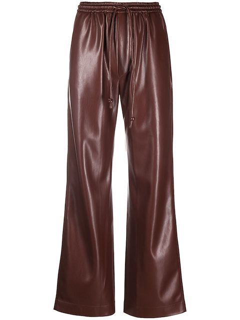 Nanushka drawstring straight-leg trousers