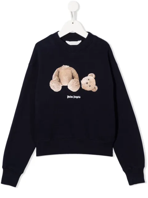 Palm Angels Kids bear-motif sweatshirt