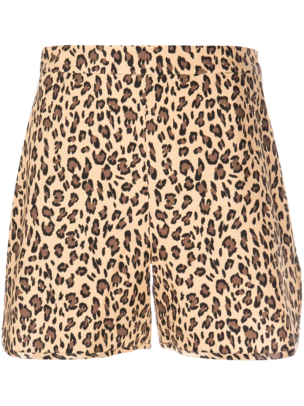 

Adam Lippes leopard print high-waisted shorts - Brown