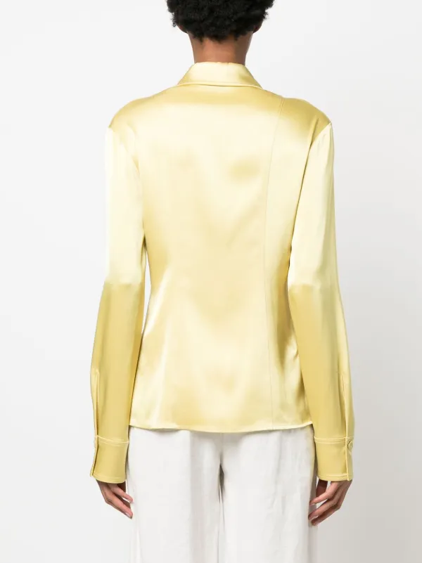 Nanushka オーバーサイズカラー シャツ | イエロー | FARFETCH JP