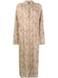 Nanushka printed tie-front midi dress - Neutrals