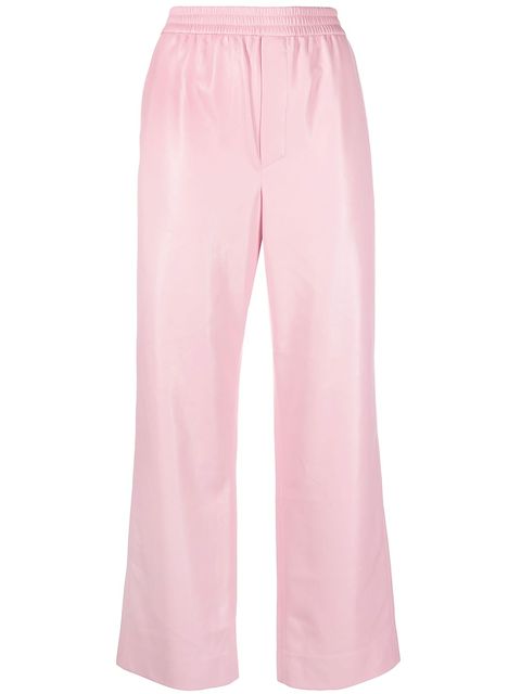 Nanushka faux-leather drawstring trousers