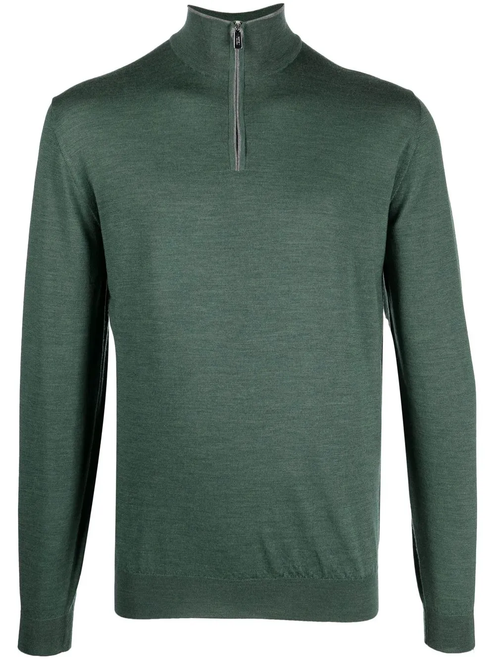 

Fedeli half-zip jumper - Green