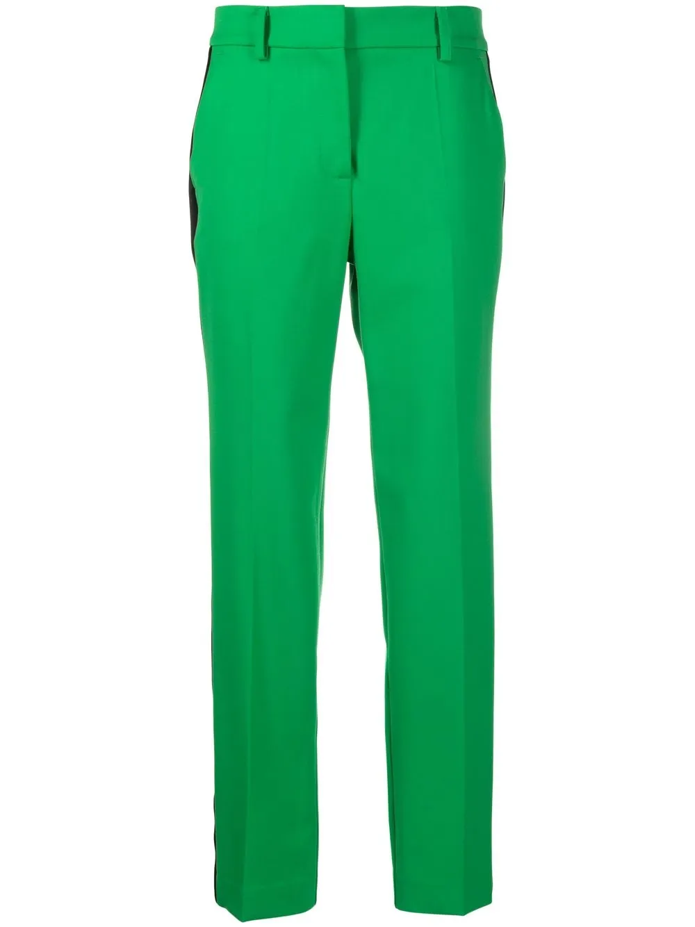 P.A.R.O.S.H. pantalones slim con tiro medio - Verde