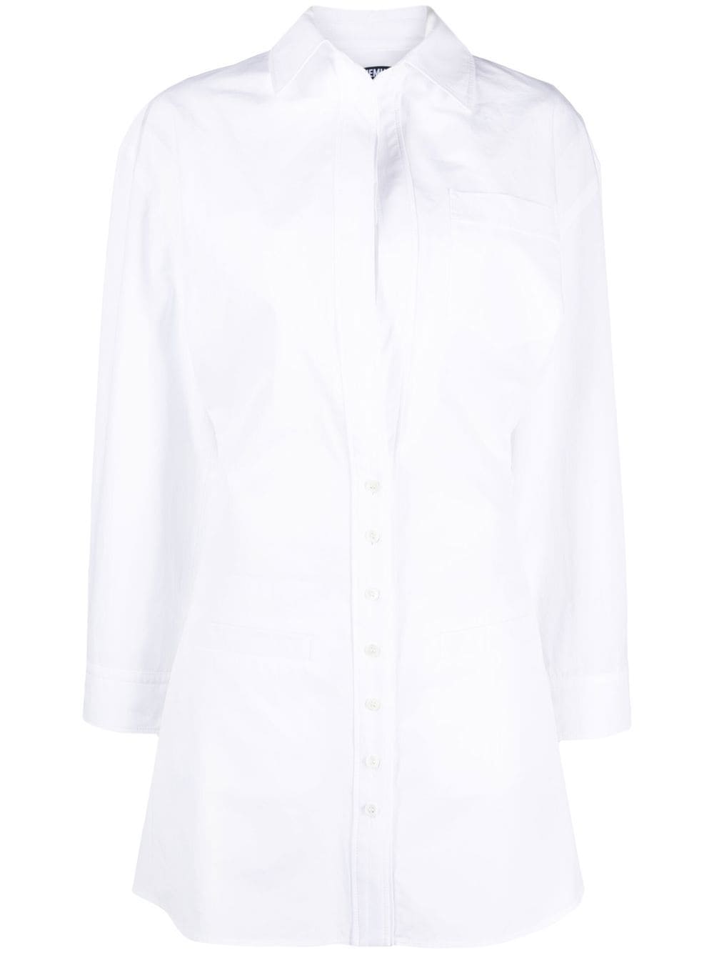jacquemus robe-chemise la robe baunhilha à design superposé - blanc