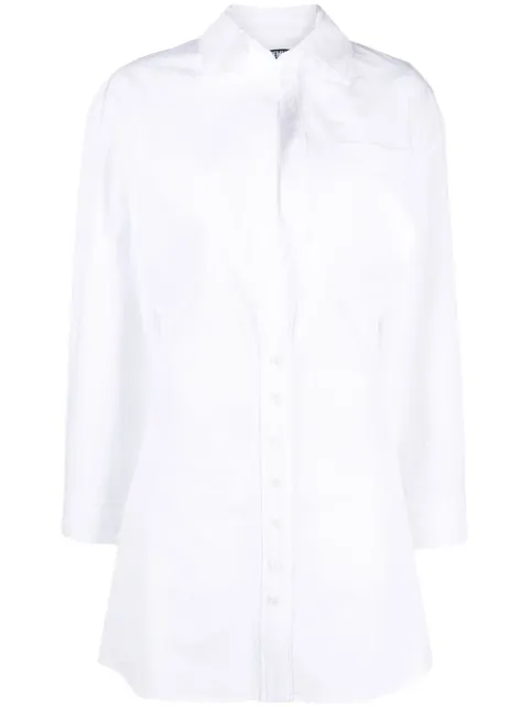 Jacquemus La Robe Baunhilha layered shirt dress