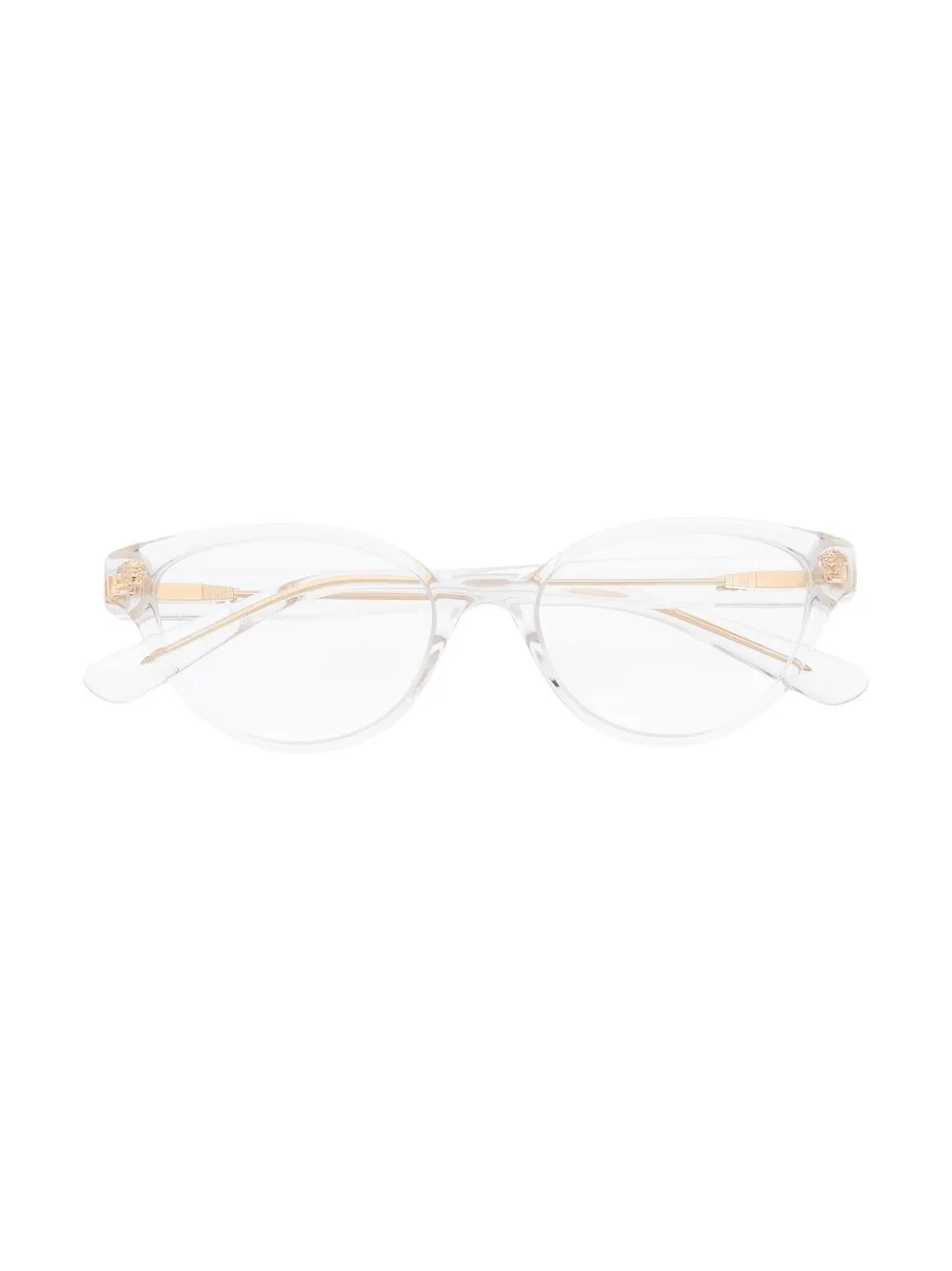 

Versace Kids lentes de sol con armazón redonda - Blanco