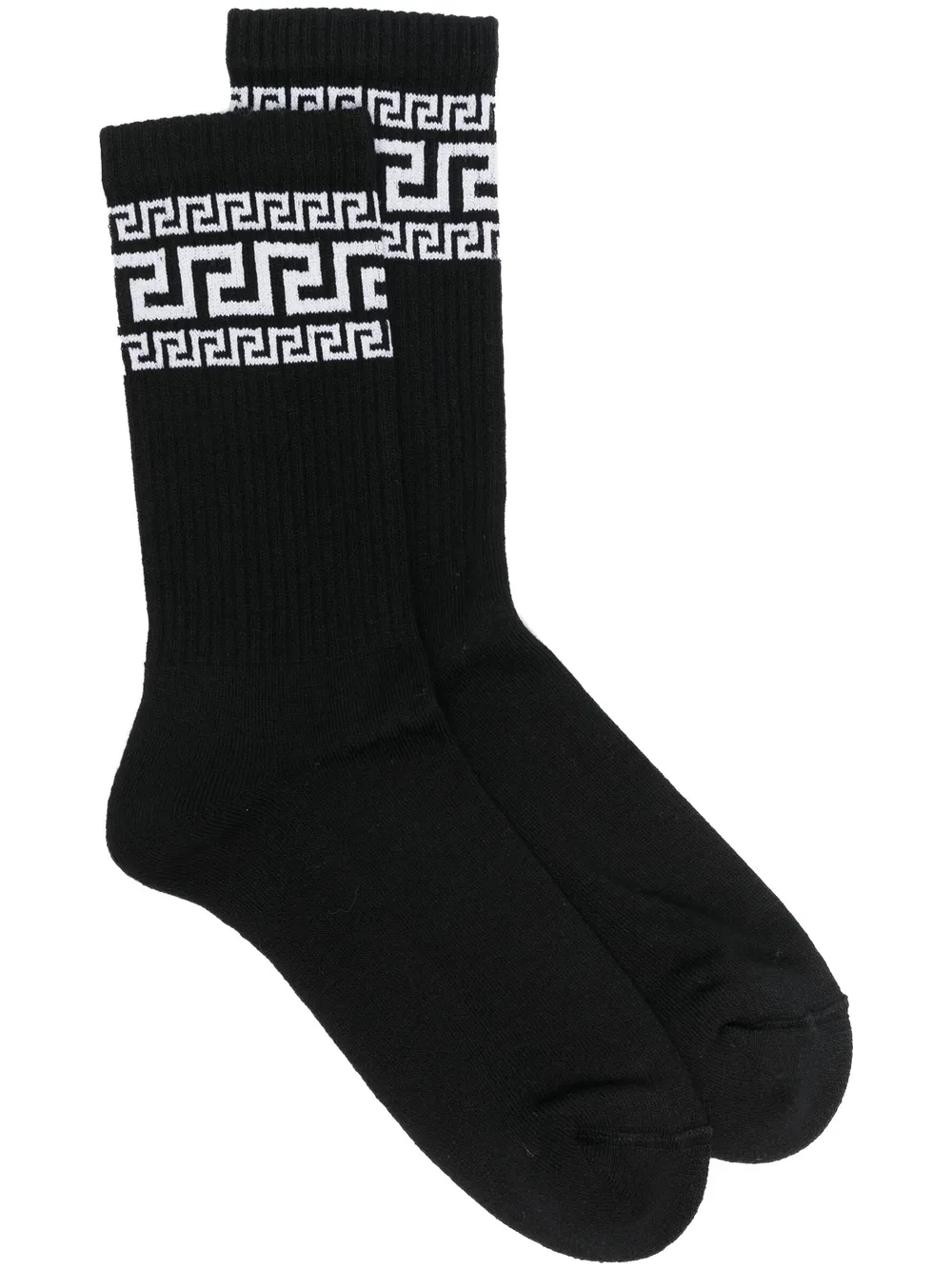 

Versace Greca-print ankle socks - Black