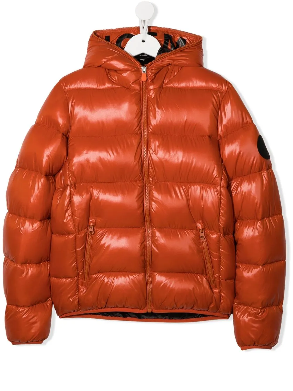 

Save The Duck Kids TEEN logo-patch padded jacket - Orange