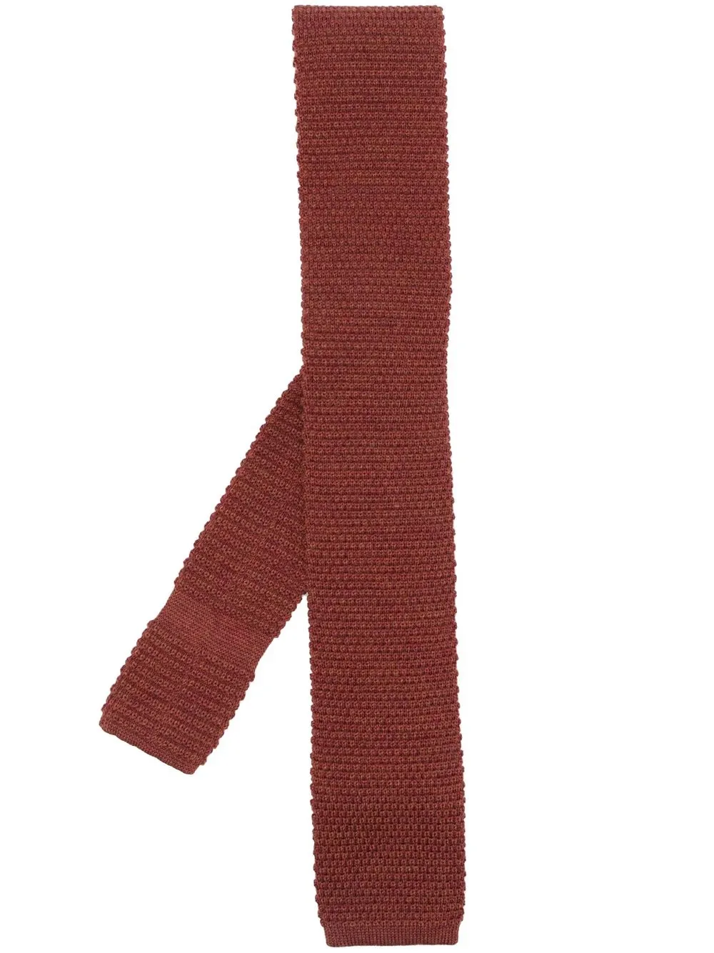 

Lardini wool-knit tie - Orange