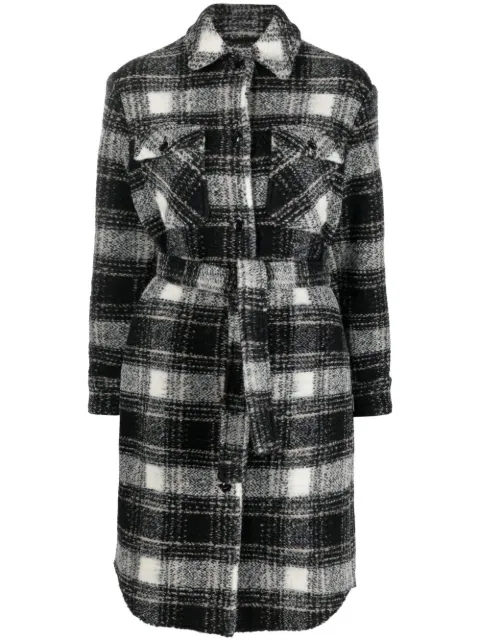 Woolrich abrigo con cuadros estampados 