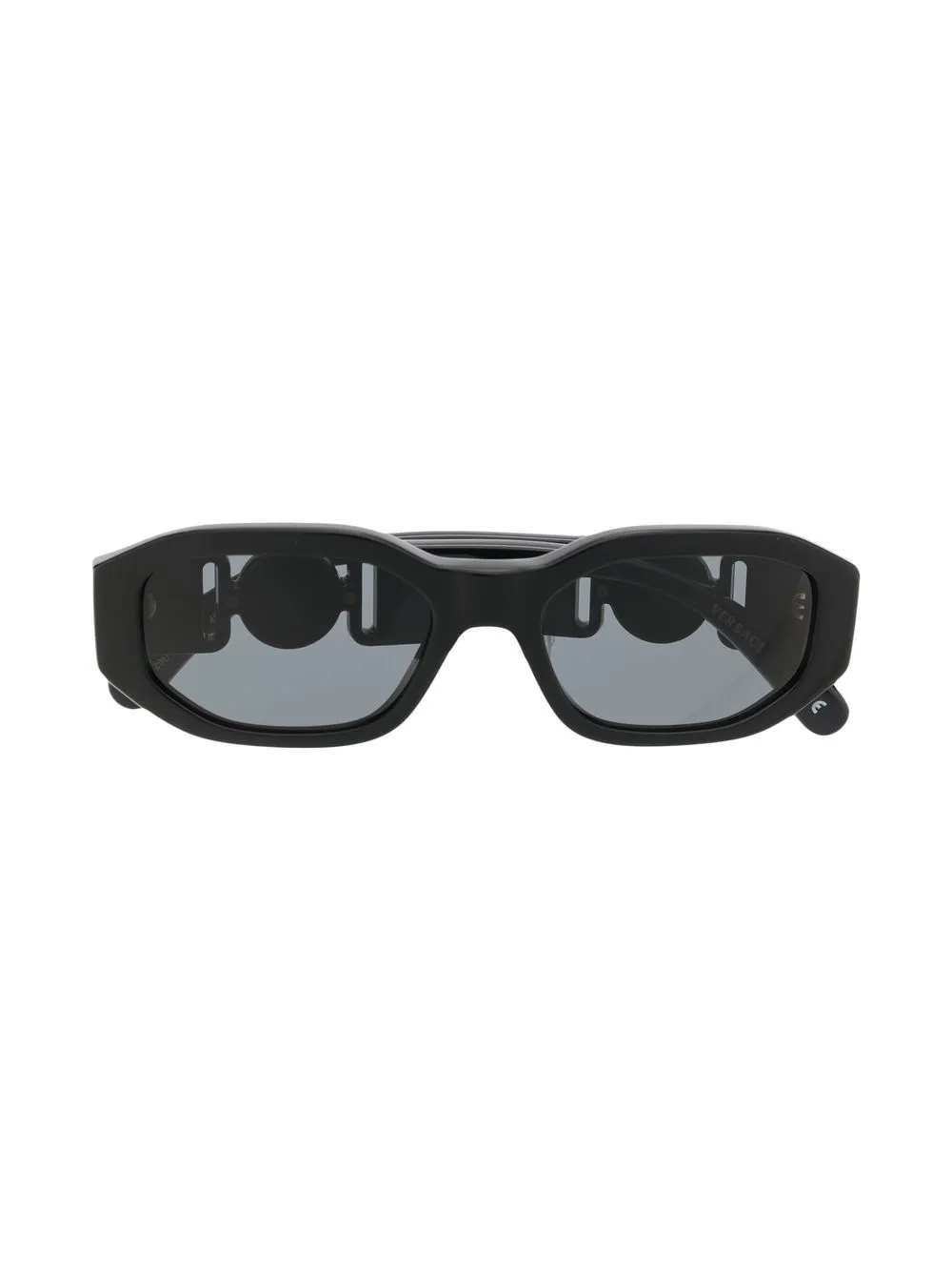 

Versace Kids lentes de sol con armazón rectangular y placa Medusa - Negro