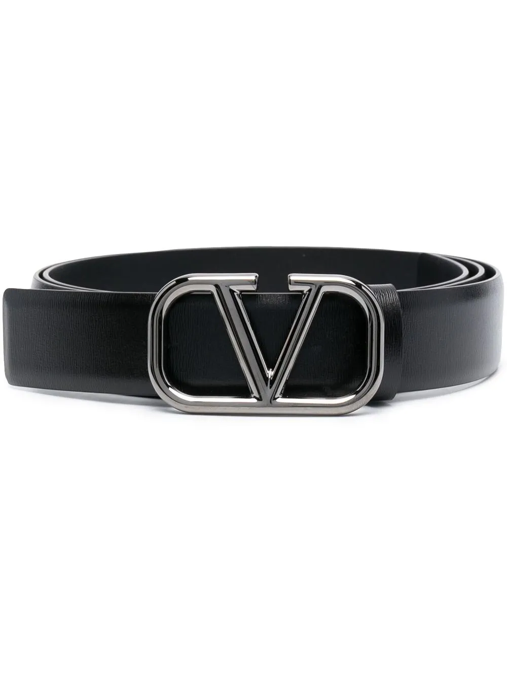 

Valentino Garavani VLogo leather belt - Black