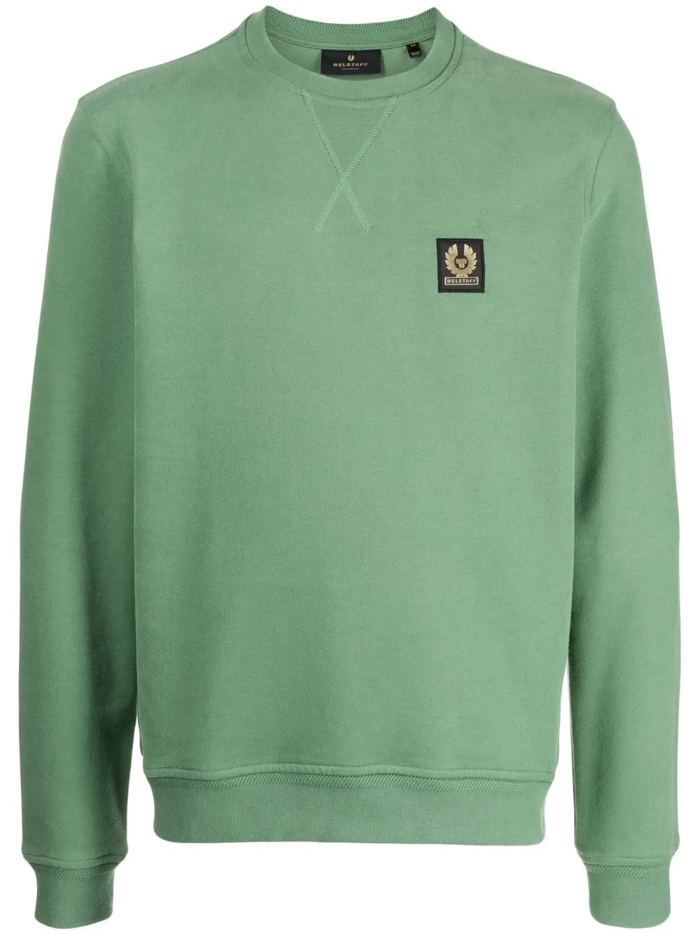 

Belstaff sudadera con parche del logo - Verde