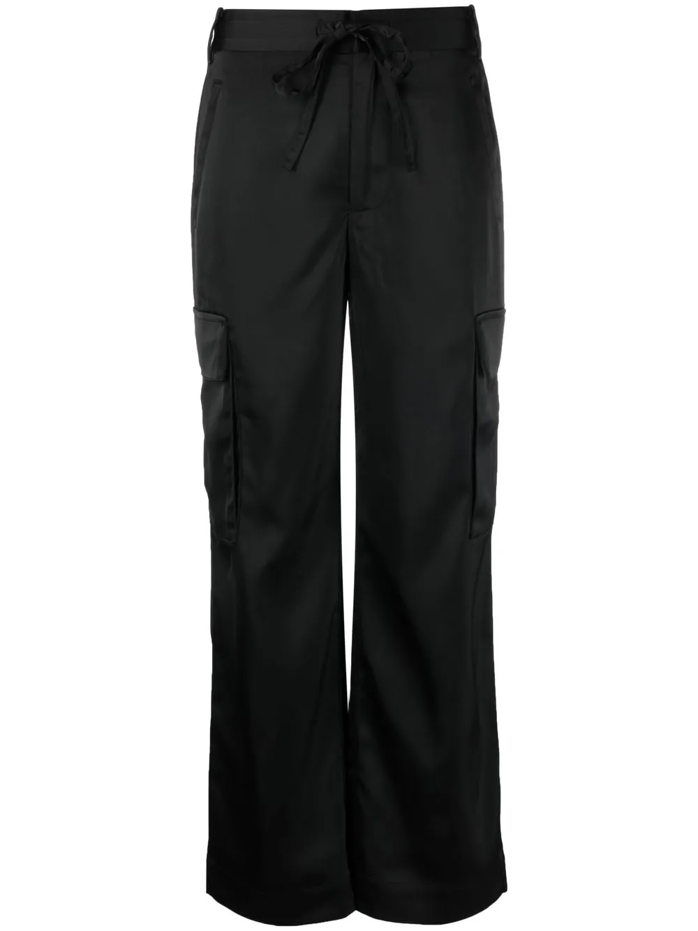 

Proenza Schouler White Label drawstring-fastening cargo trousers - Black