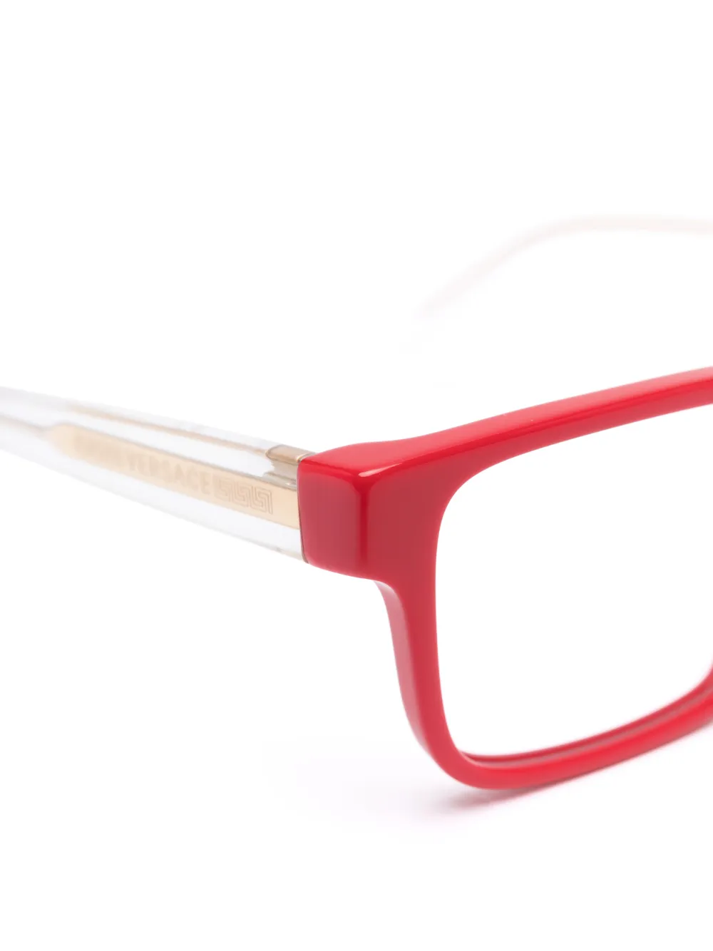  Versace Kids Brille Mit Eckigem Gestell   Rot 