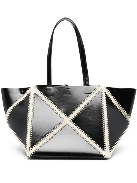 Nanushka whipstitch-trim detail tote bag