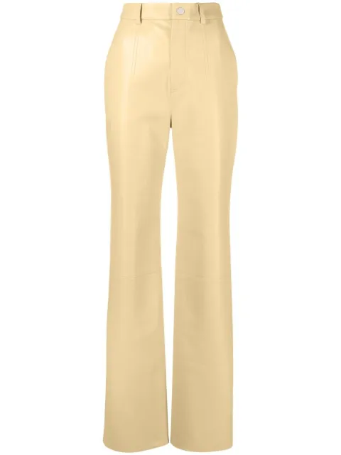 Nanushka high-waist straight trousers 