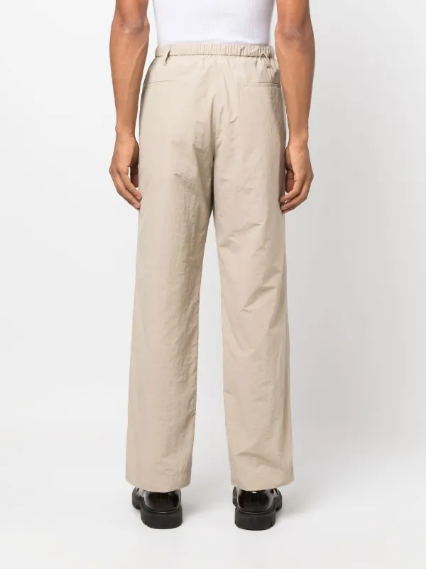 Nanushka elasticated-waist straight-leg Trousers | Neutrals