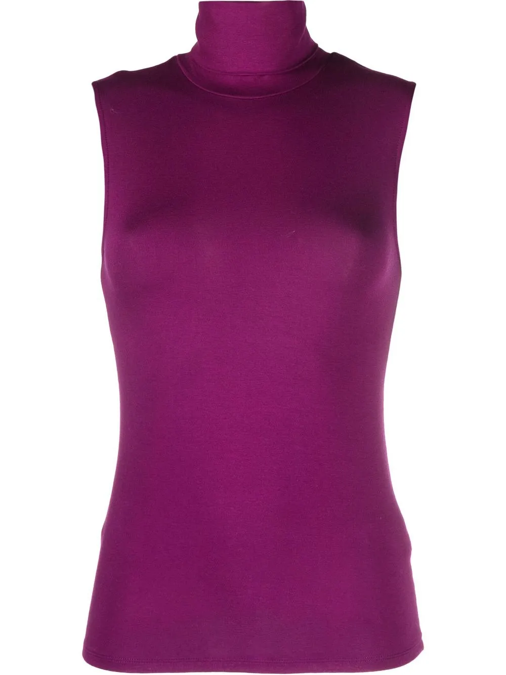 

Majestic Filatures top sin mangas con cuello vuelto - Morado