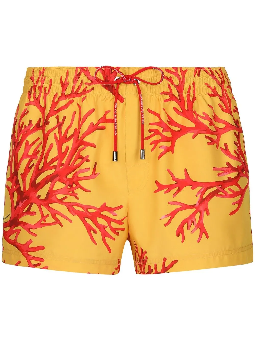 

Dolce & Gabbana shorts de playa con estampado floral - Amarillo