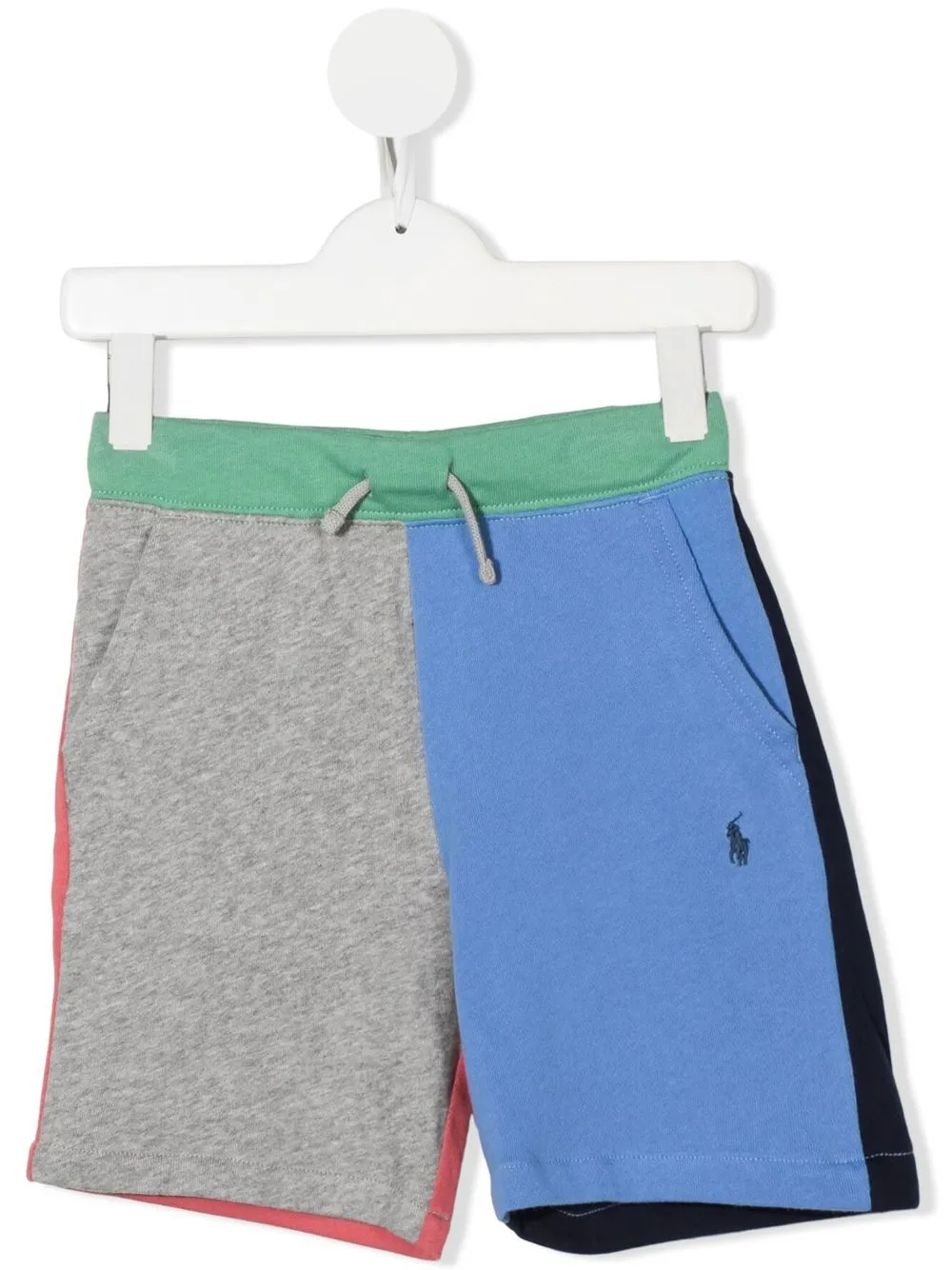 

Ralph Lauren Kids shorts deportivos con diseño color block - Gris