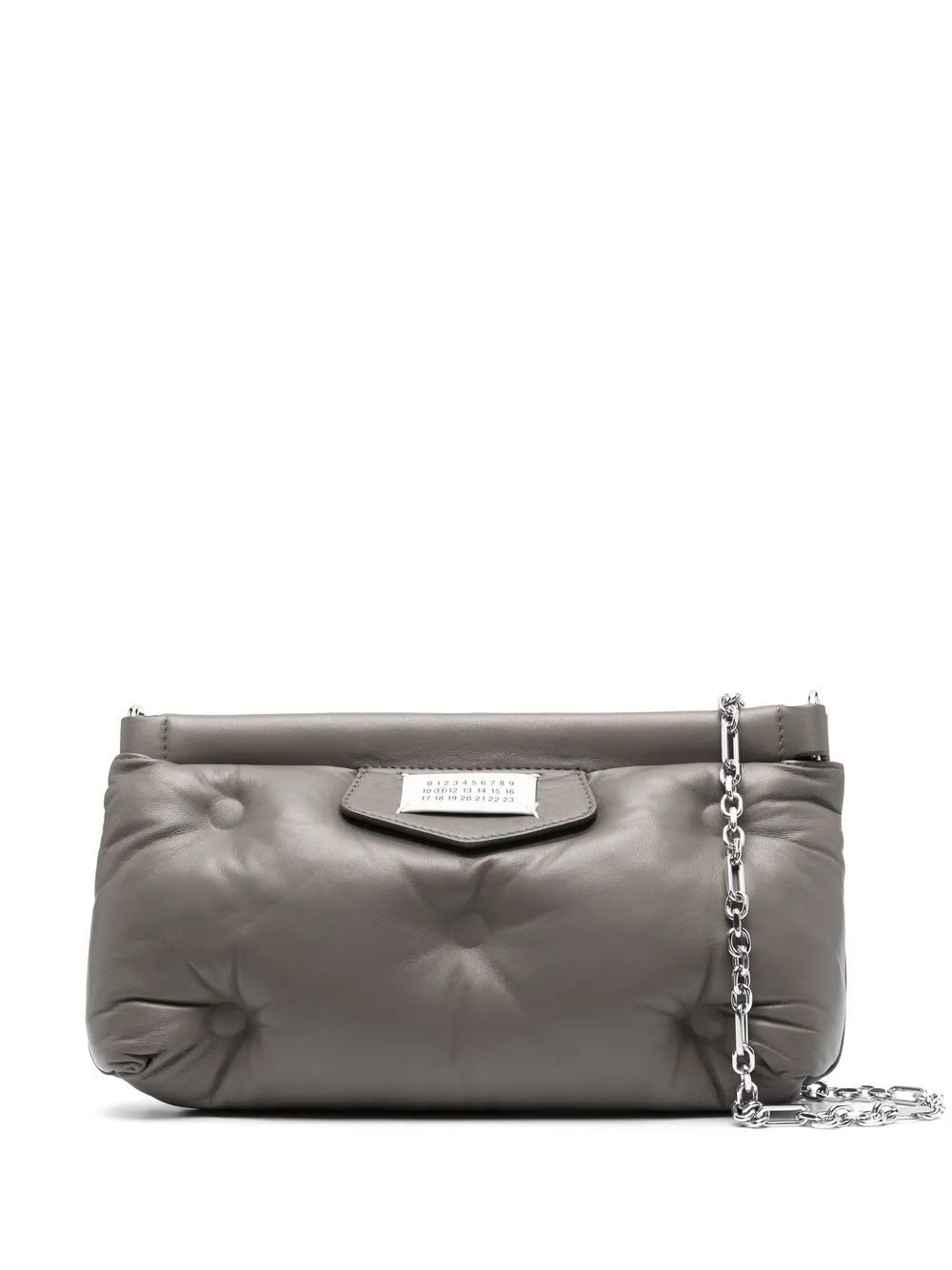 

Maison Margiela bolsa de mano capitonada - Gris