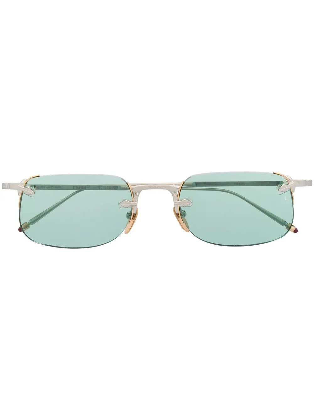 

Jacques Marie Mage Fonda rectangular-frame sunglasses - Silver