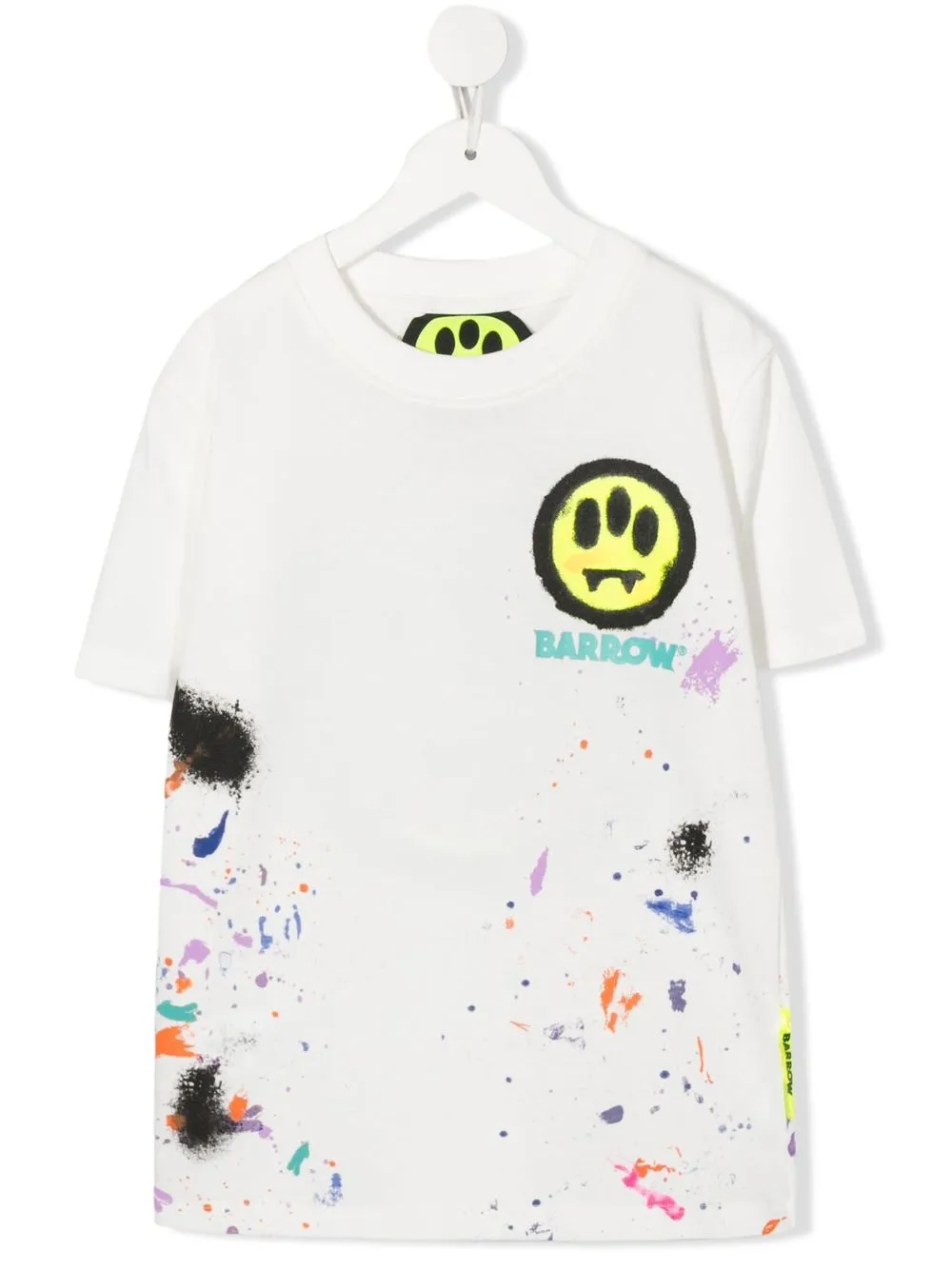 

Barrow kids playera con salpicaduras de pintura estampadas - Blanco