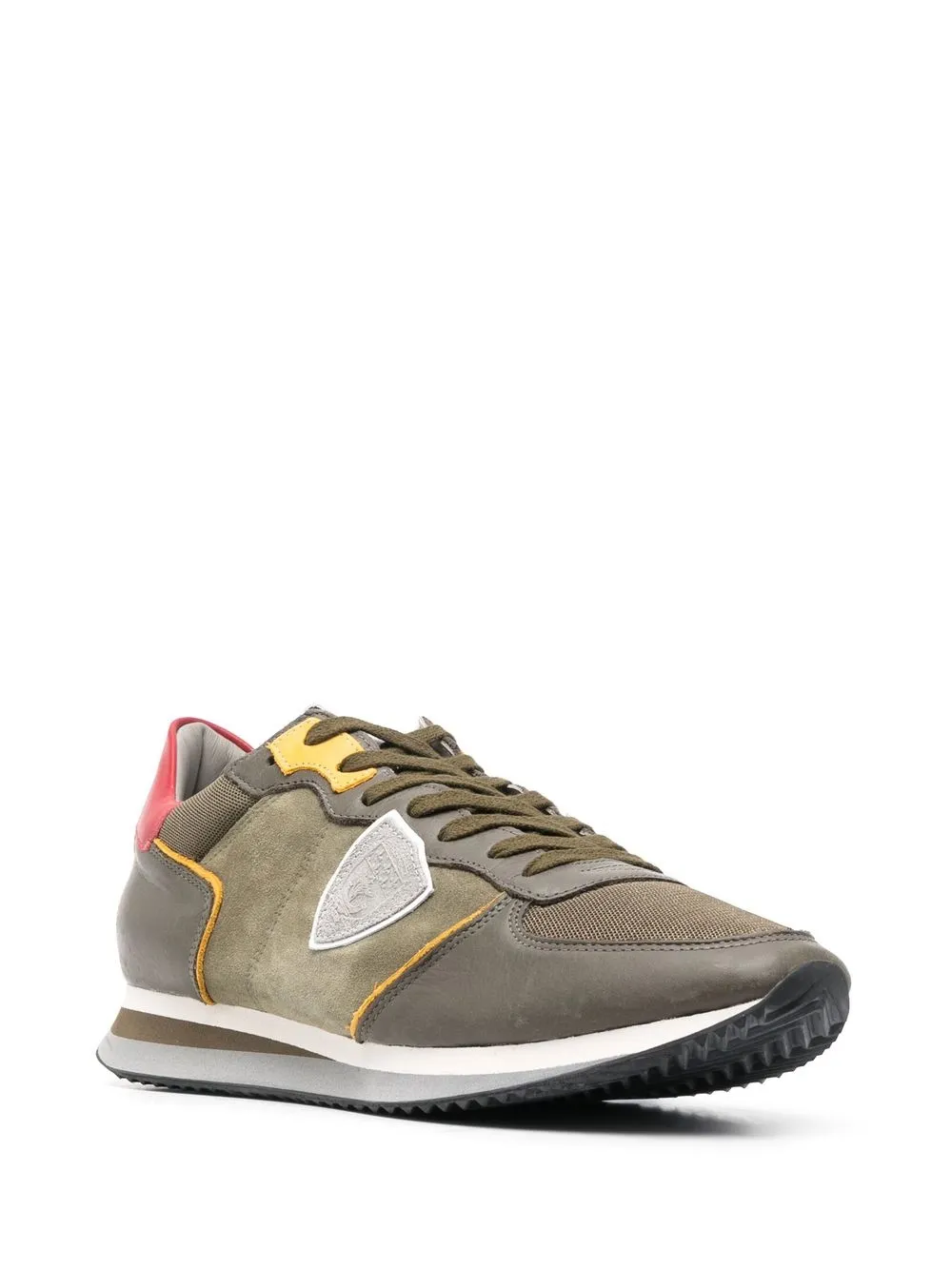 Philippe Model Paris Sneakers met colourblocking - Groen