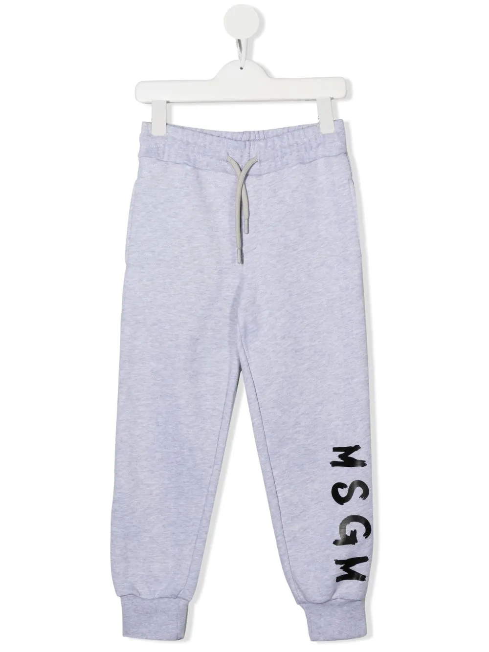 

MSGM Kids logo-print drawstring track pants - Grey