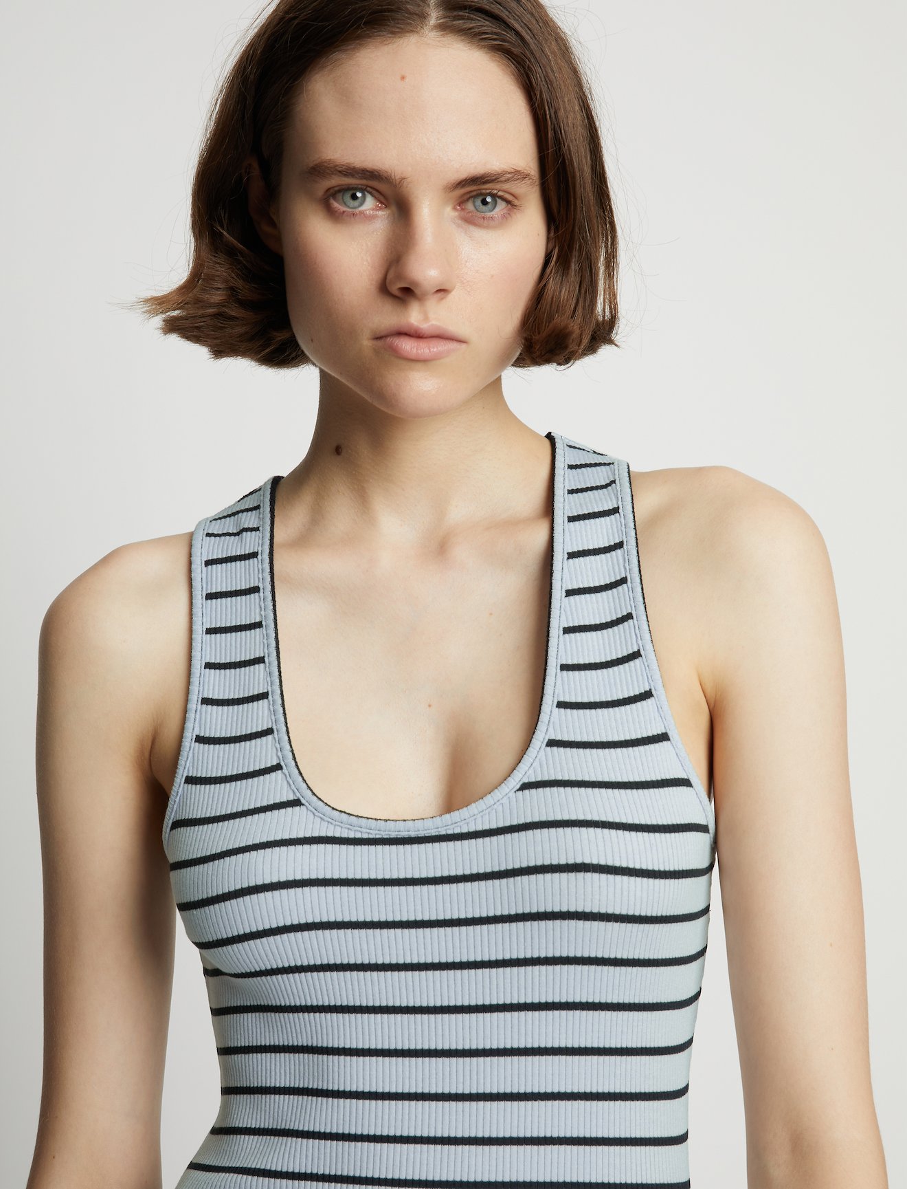 Stripe Rib Sleeveless Dress #5