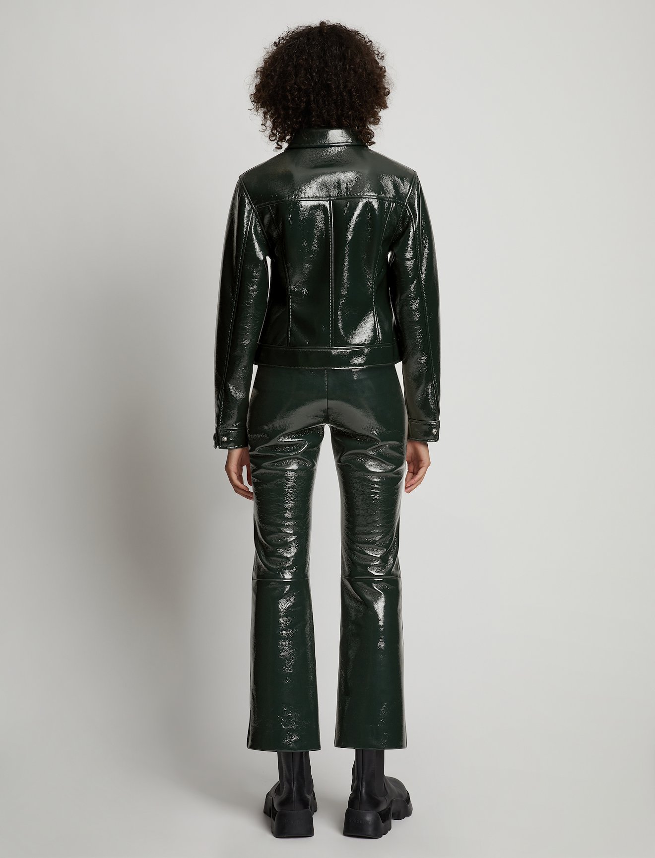 Vinyl Cropped Jacket #3