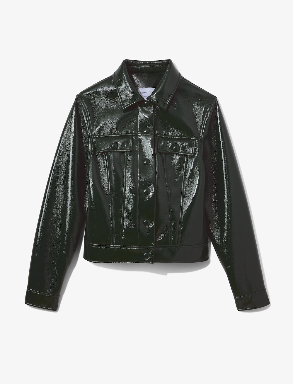 Vinyl Cropped Jacket