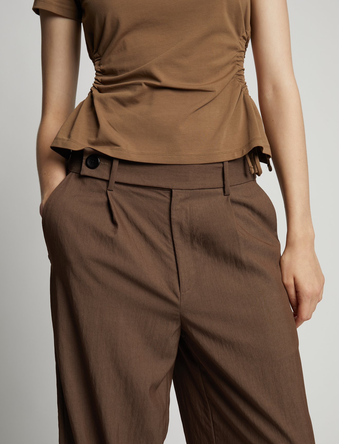 Drapey Suiting Wide Leg Pants #3