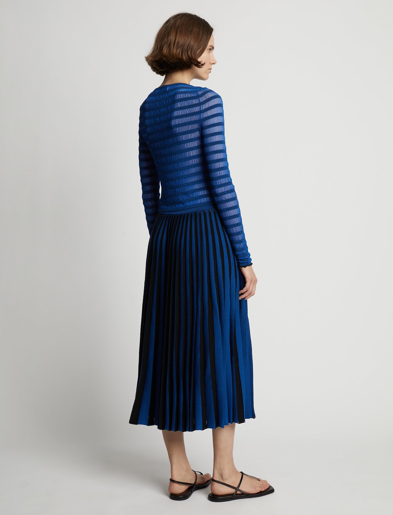 Sheer Stripe Knit Skirt #2