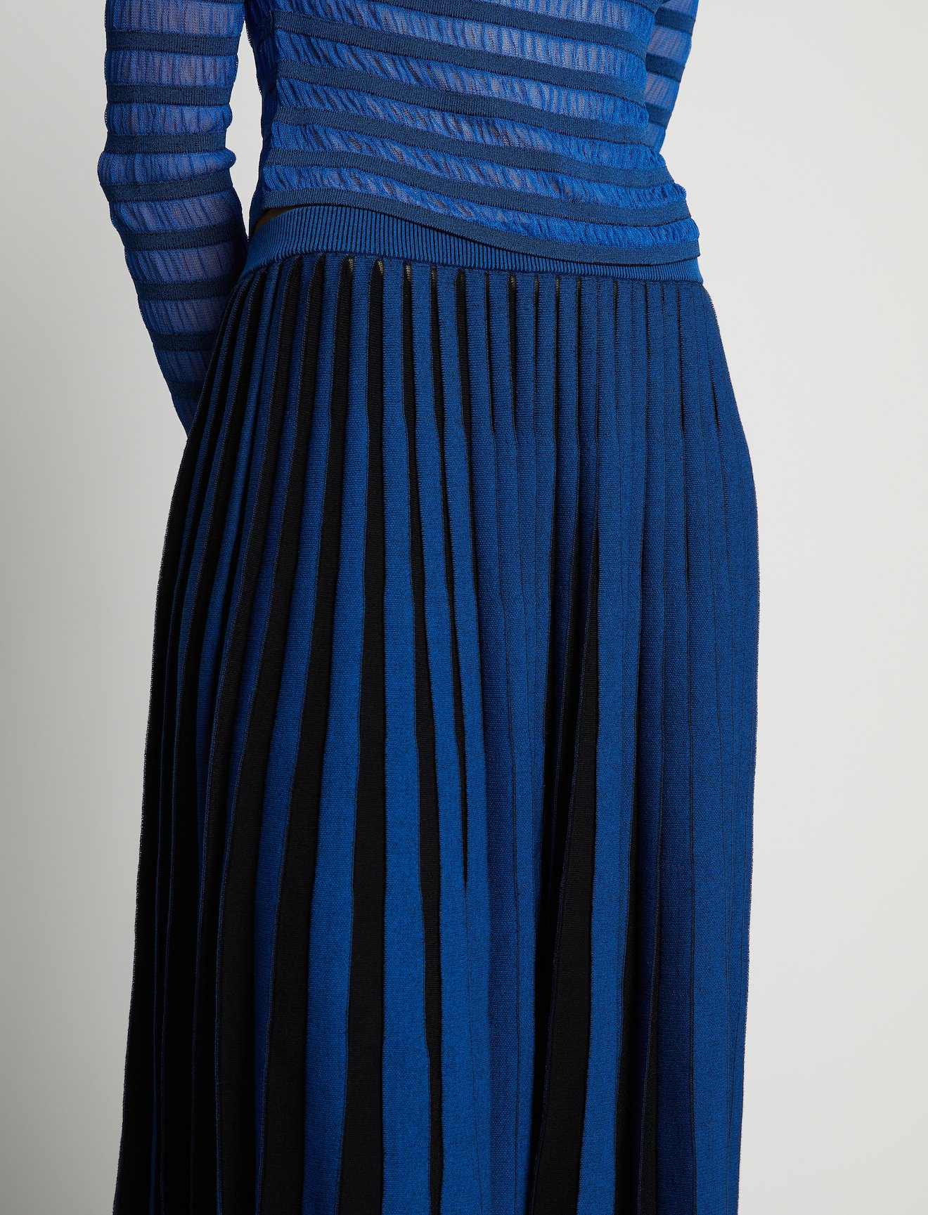 Sheer Stripe Knit Skirt #3