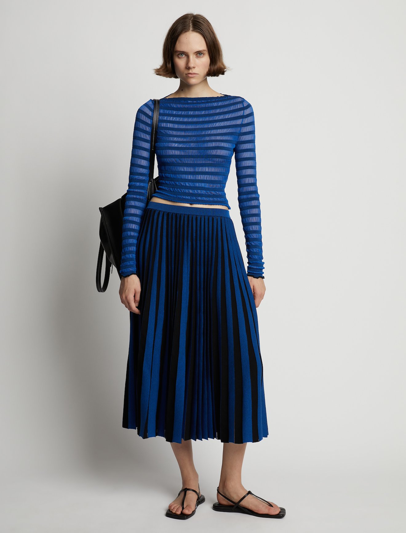 Sheer Stripe Sweater #1