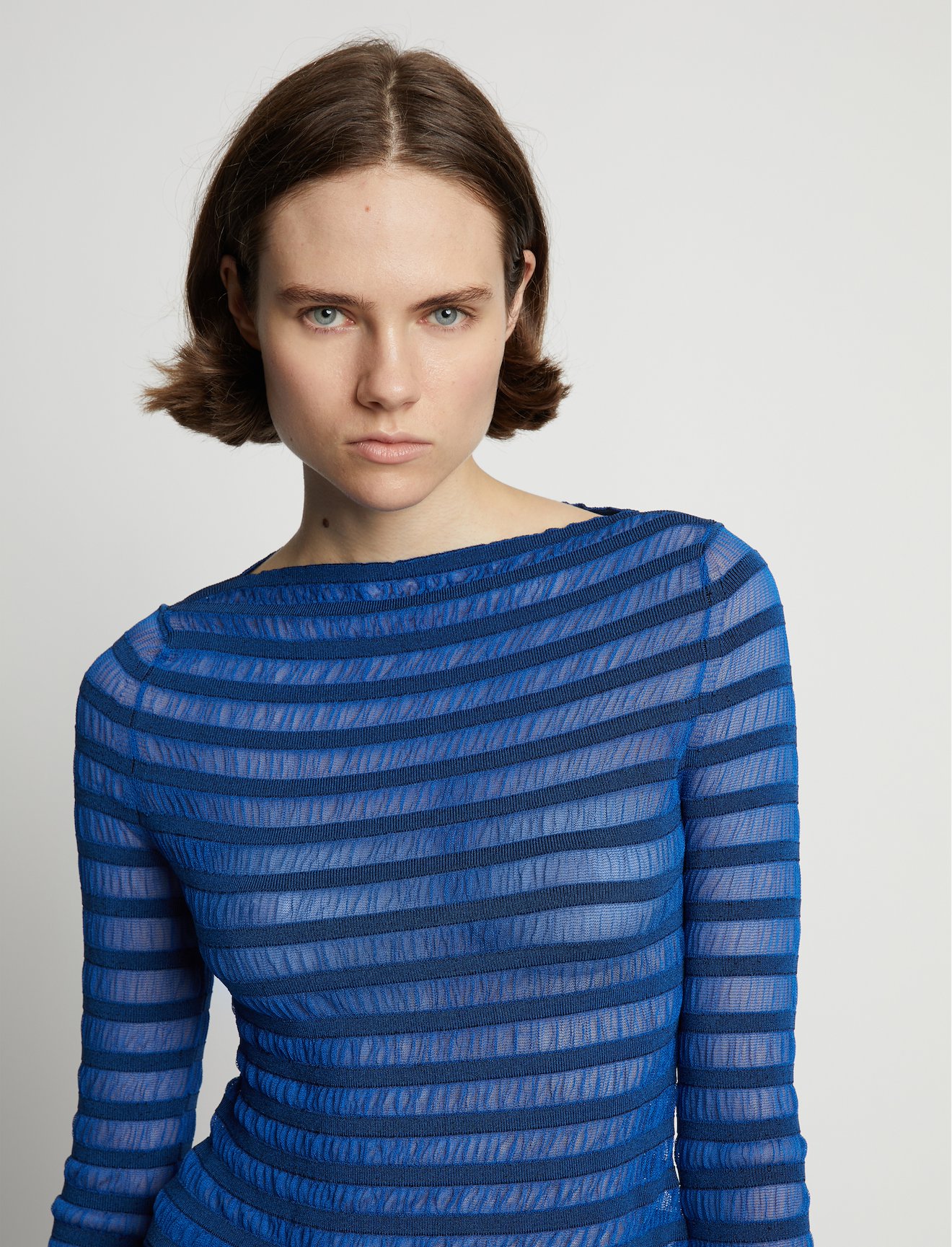 Sheer Stripe Sweater #4