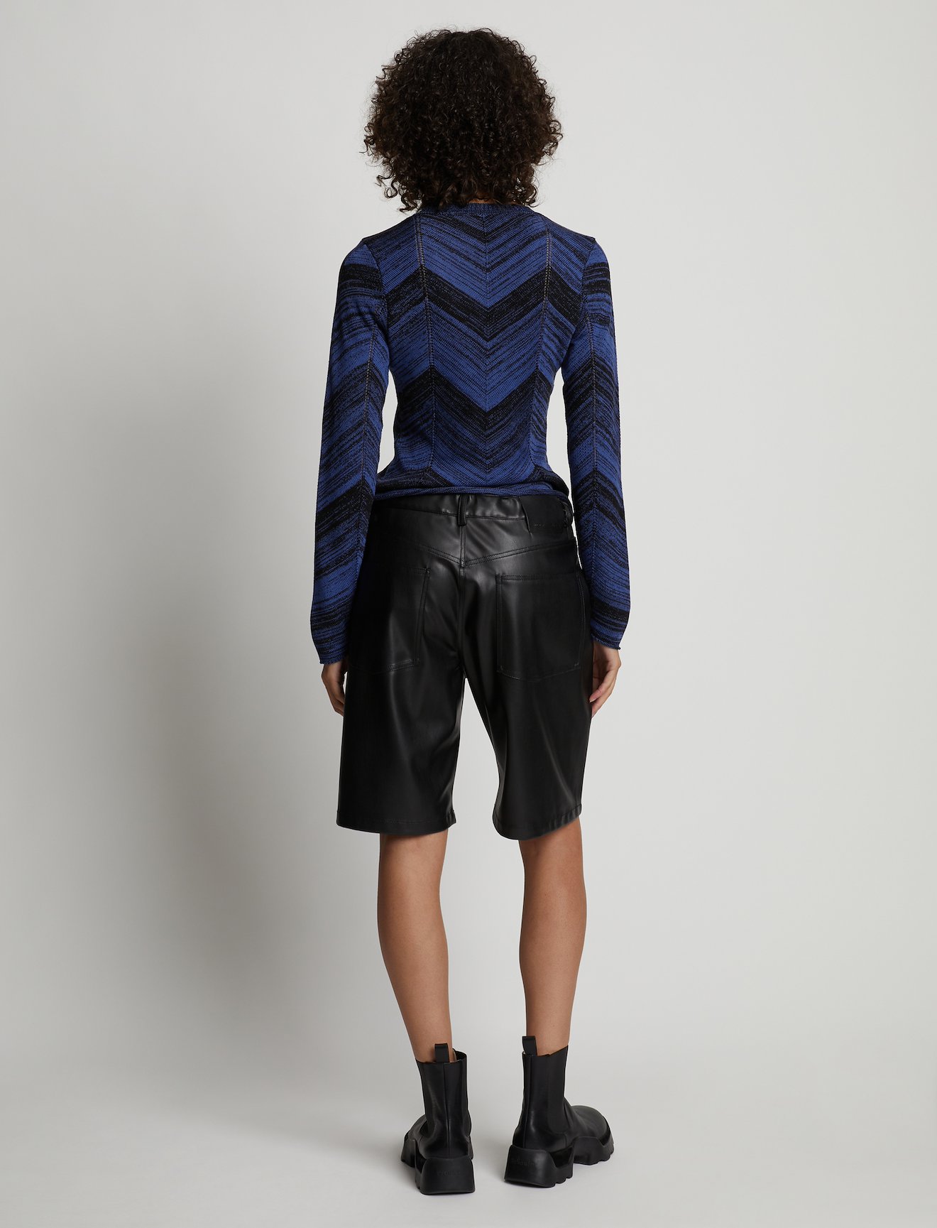Marled Stripe Knit Sweater #3
