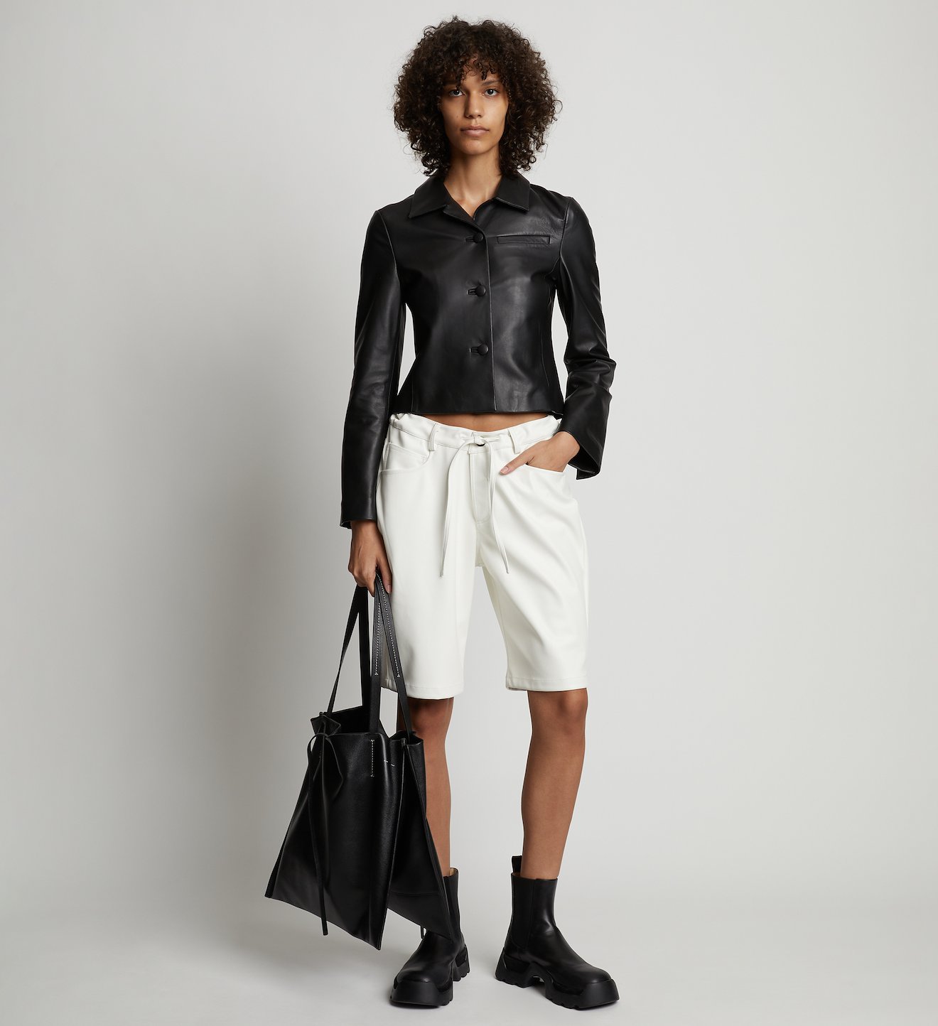 Faux Leather Shorts