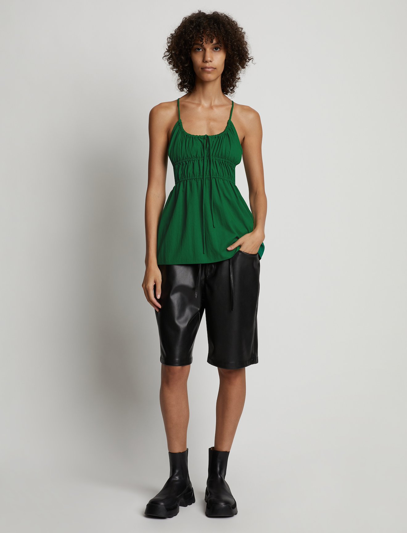 Drapey Suiting Ruched Top #1
